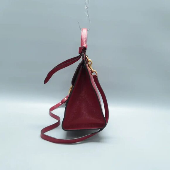 100% Authentic GUCCI GG Marmont Red Leather Satchel 922-12524 - Picture 3 of 12